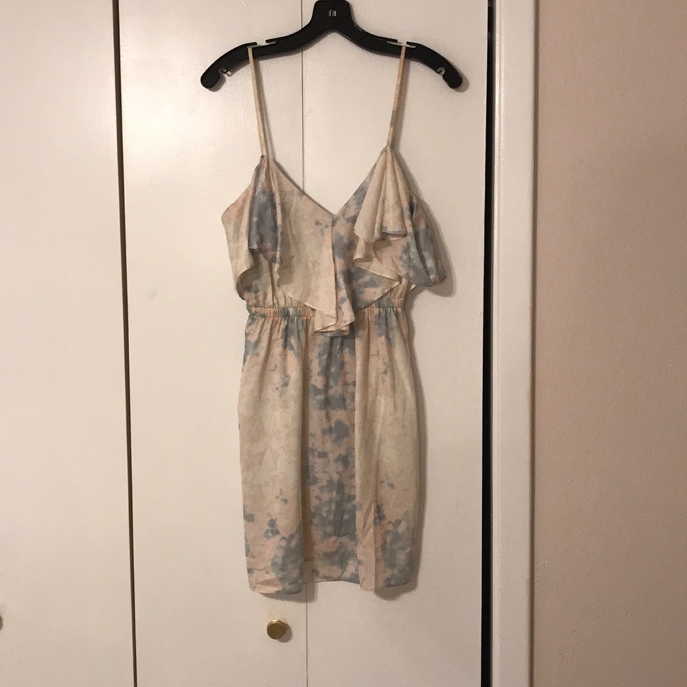 Kimchi Blue watercolor dress. Large.